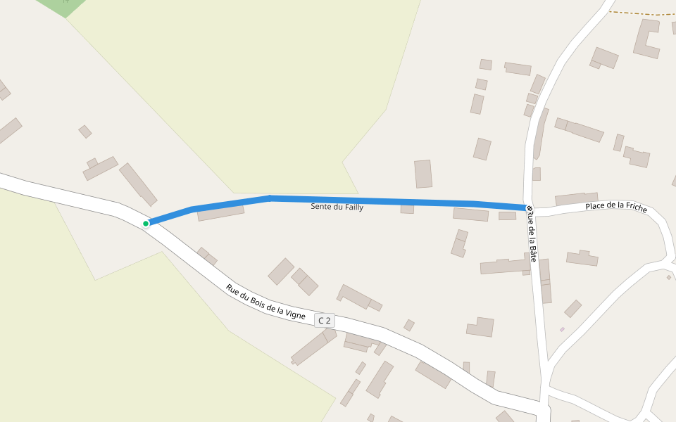 Sente du Failly walking route map in Chambois