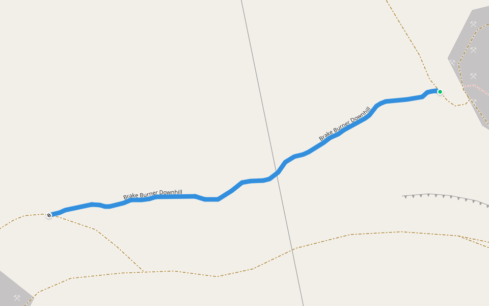 Brake Burner Downhill walking route map in Vista