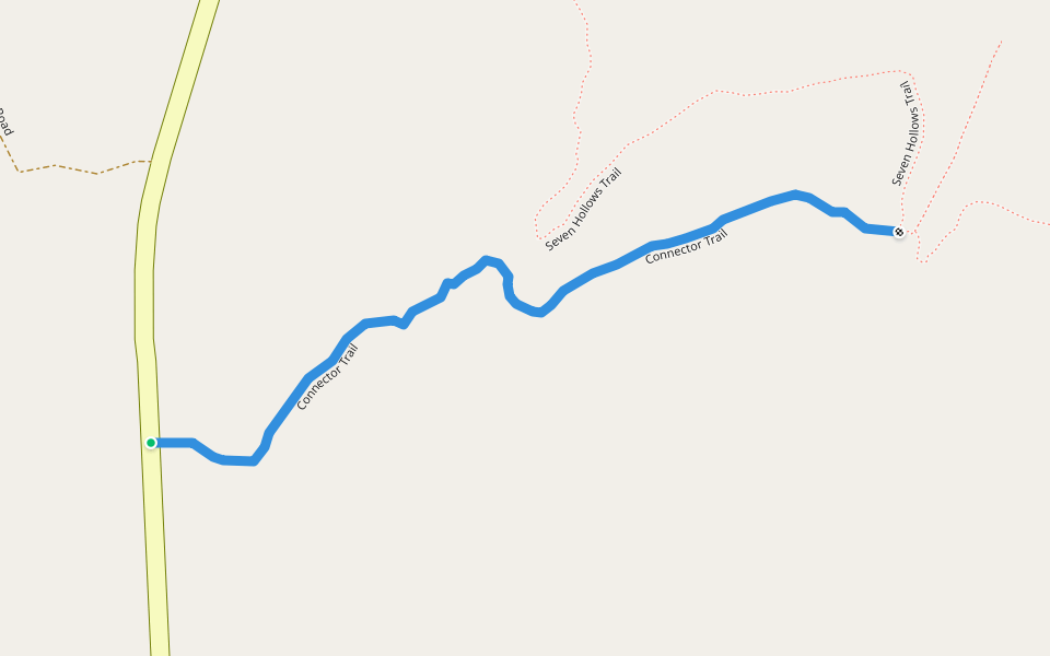 Connector Trail walking route map in Casa