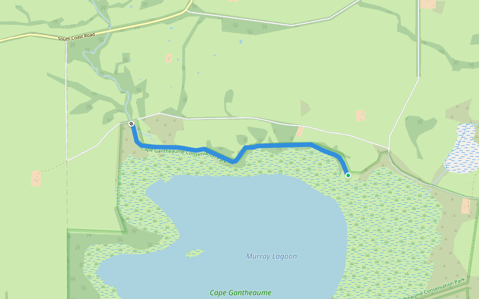 Curley Creek Track walking route map in MacGillivray