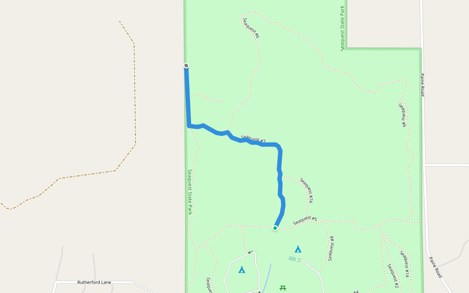 Seaquest #7 walking route map in Castle Rock