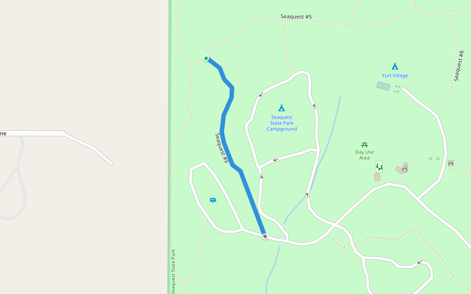 Seaquest #9 walking route map in Castle Rock