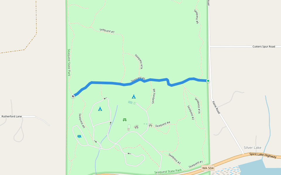 Seaquest #5 walking route map in Castle Rock