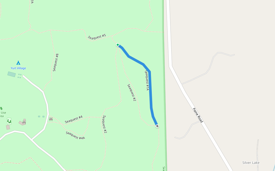 Seaquest #1A walking route map in Castle Rock