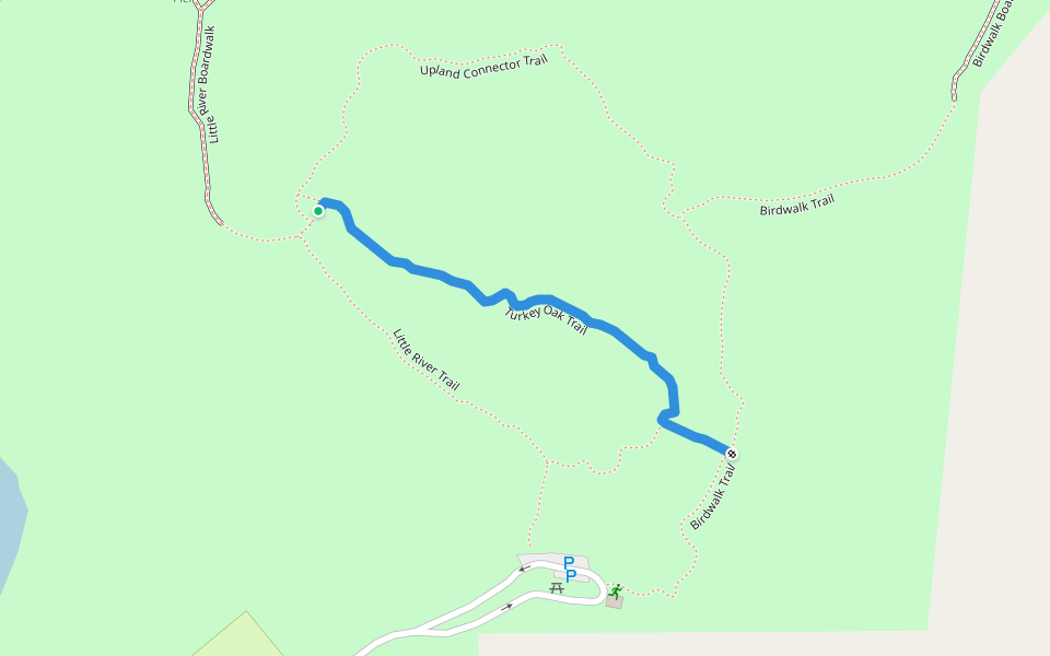 Turkey Oak Trail walking route map in Adel