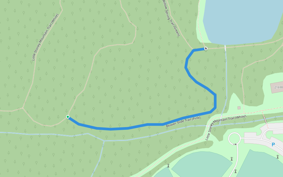 Beaver Slide Trail (Pink) walking route map in Sterling