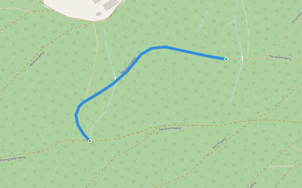 Neubannweg walking route map in Wynau