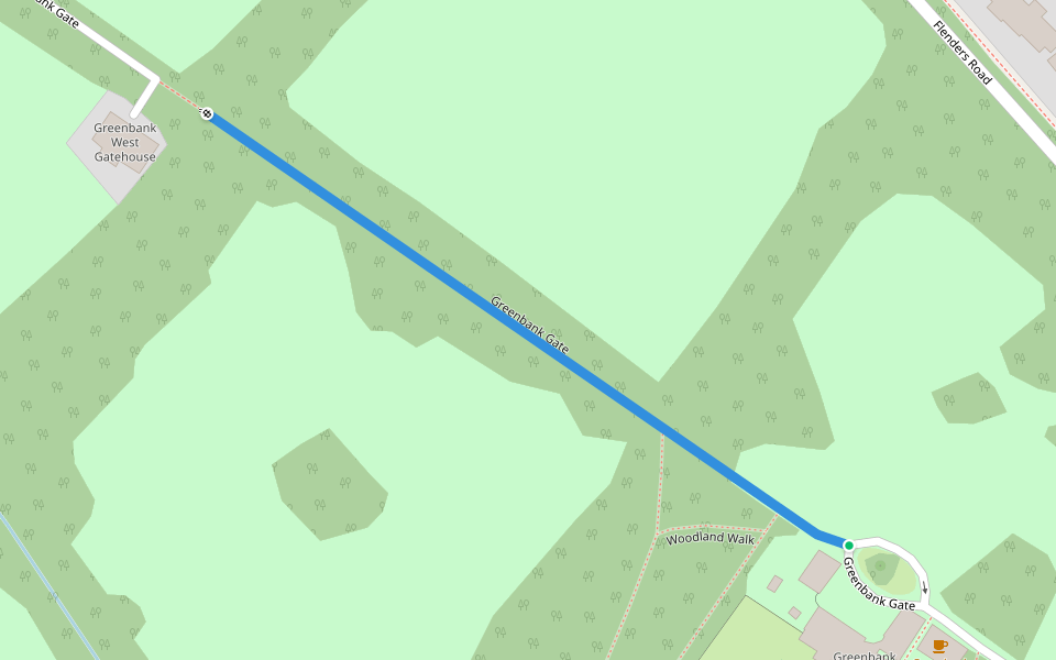 Greenbank Gate walking route map in Clarkston