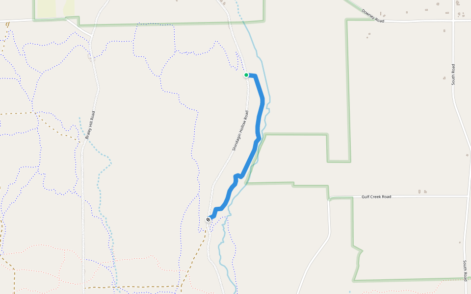 B5 walking route map in Brooktondale