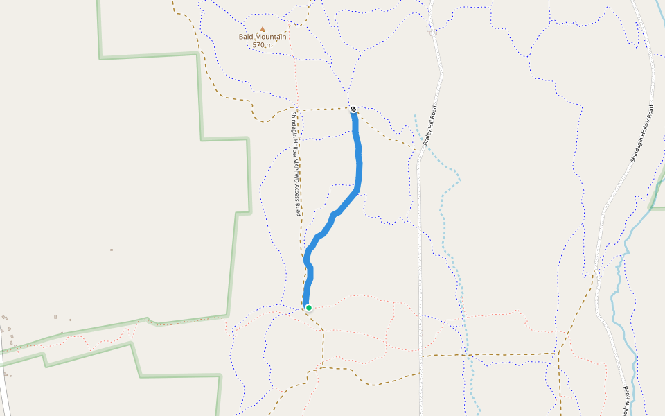 R4 walking route map in Brooktondale