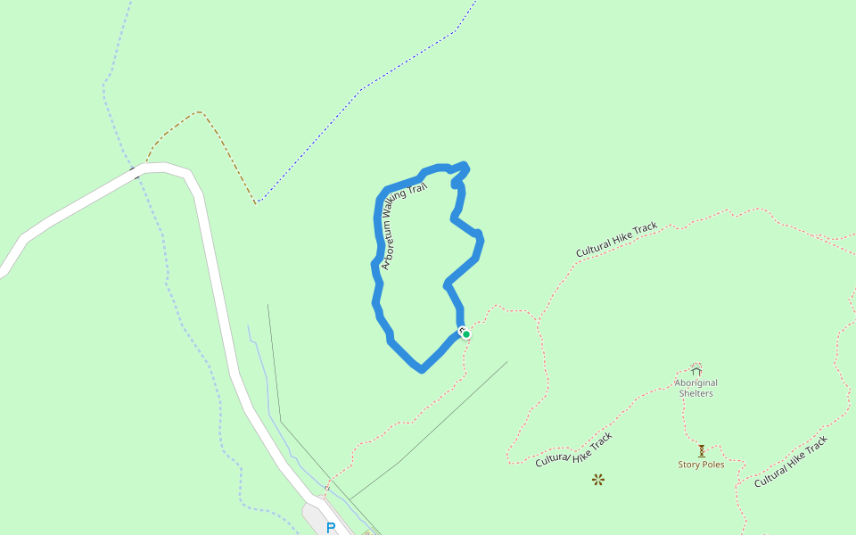 Arboretum Walking Trail walking route map in Broken Hill