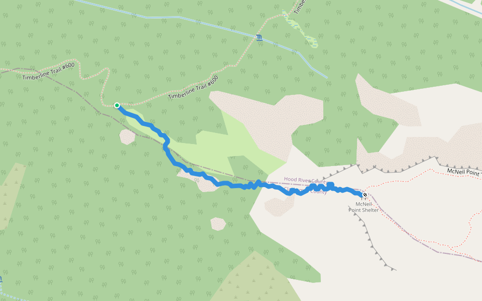 McNeil Point scramble trail