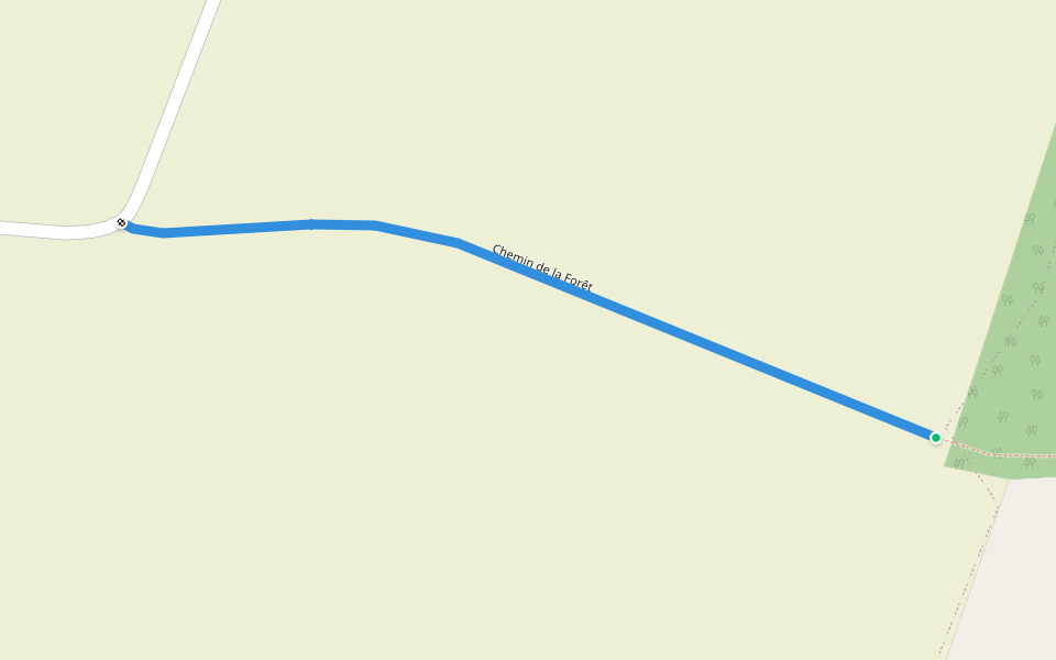 Chemin de la Forêt walking route map in Machecoul-Saint-Même