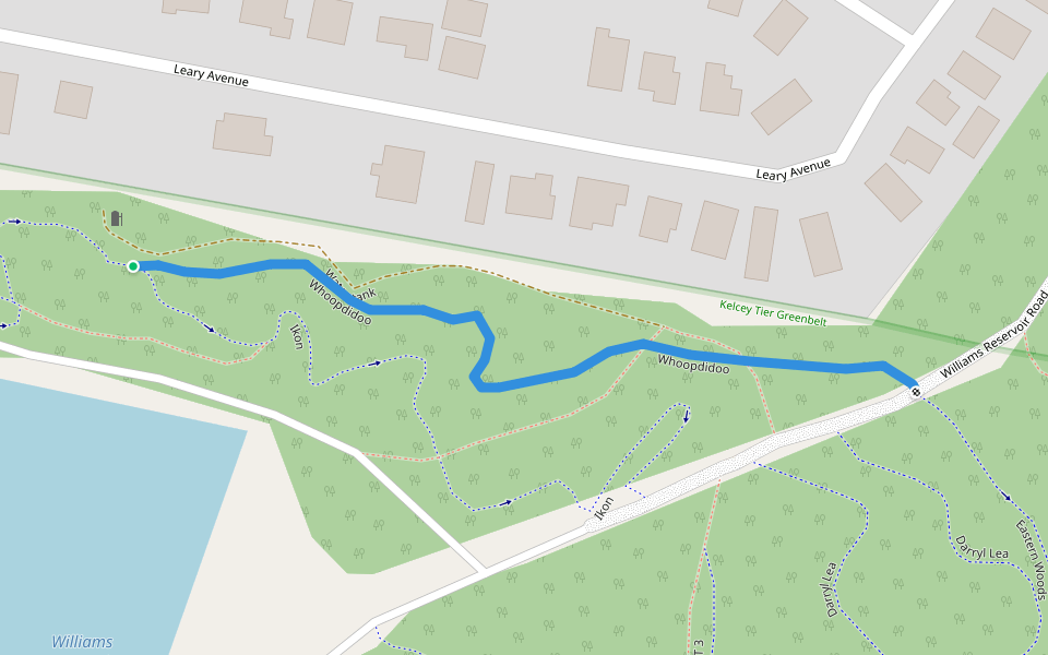 Whoopdidoo walking route map in Stony Rise