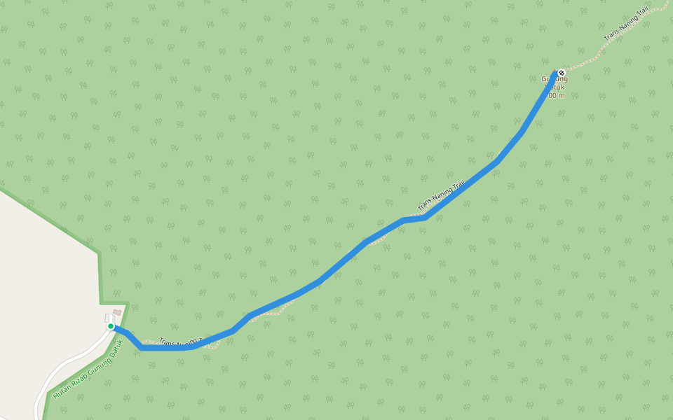 Trail to G. Datuk walking route map in Kota