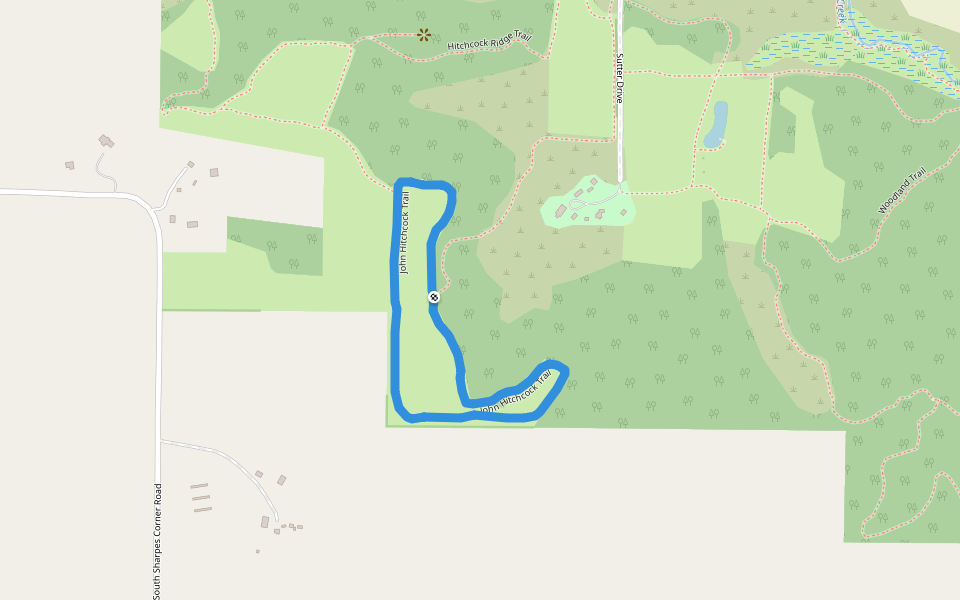 John Hitchcock Trail walking route map in Mount Horeb