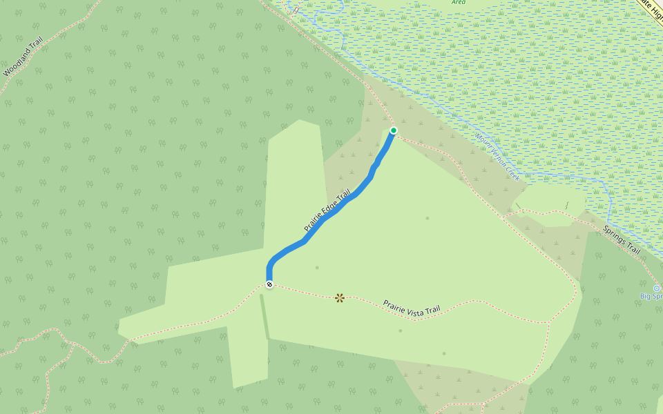 Prairie Edge Trail walking route map in Mount Horeb
