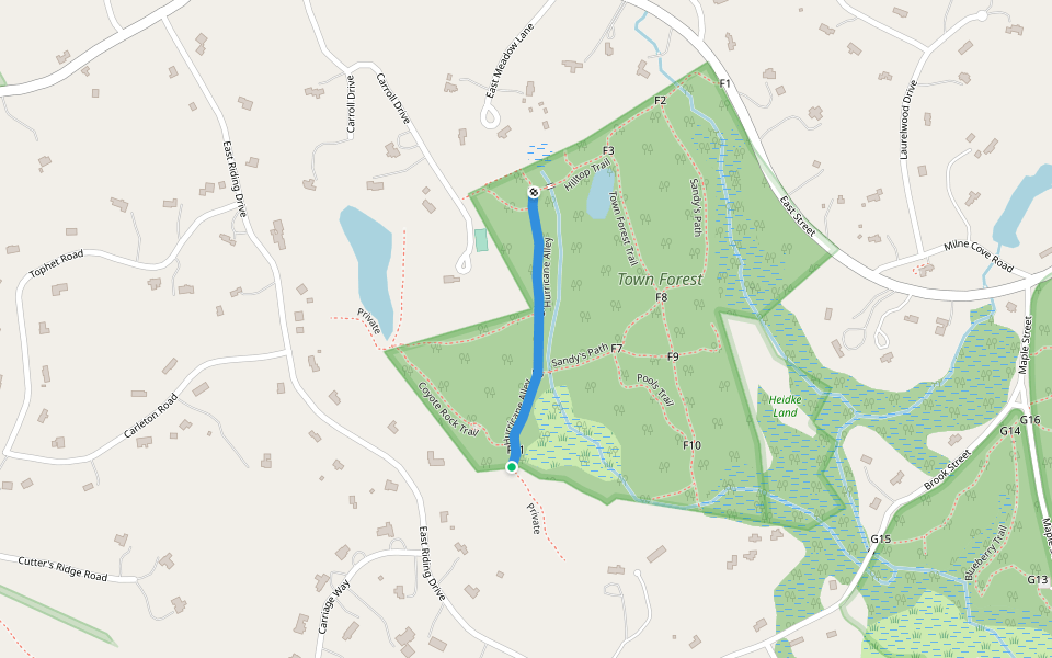 Hurricane Alley Walking And Running Trail Carlisle, Massachusetts Pacer