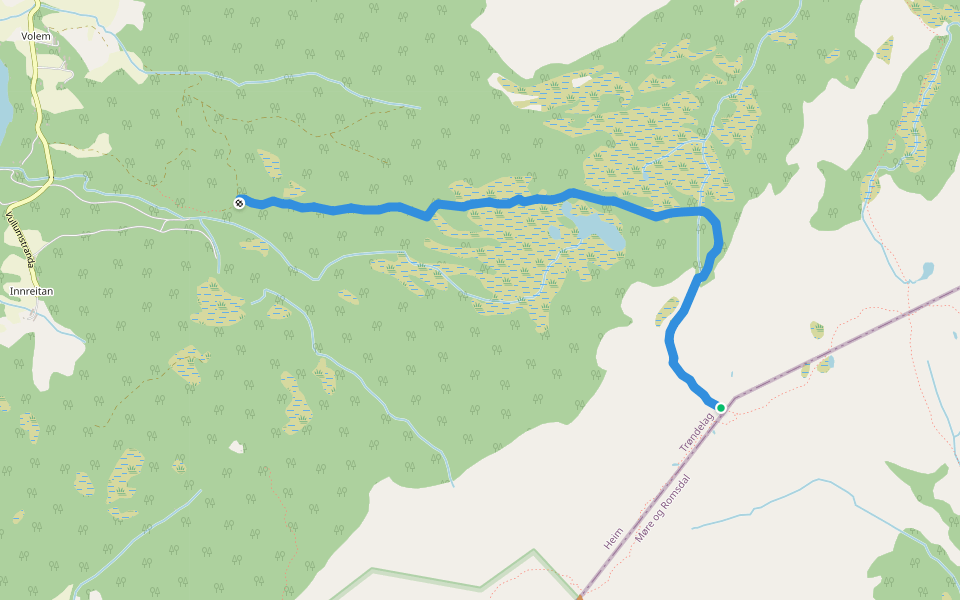 Fjordruta / StikkUT walking route map in Halsa