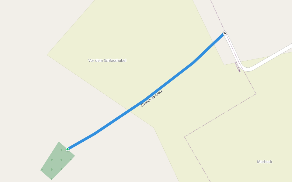 Chemin de Croix walking route map in Altrippe