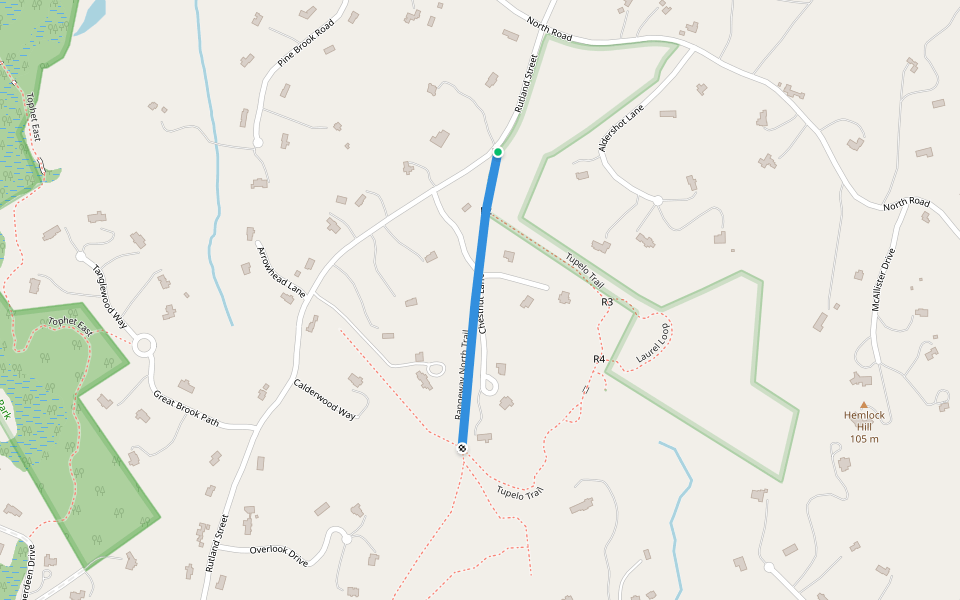 Rangeway North Trail Walking and Running Carlisle, Massachusetts Pacer