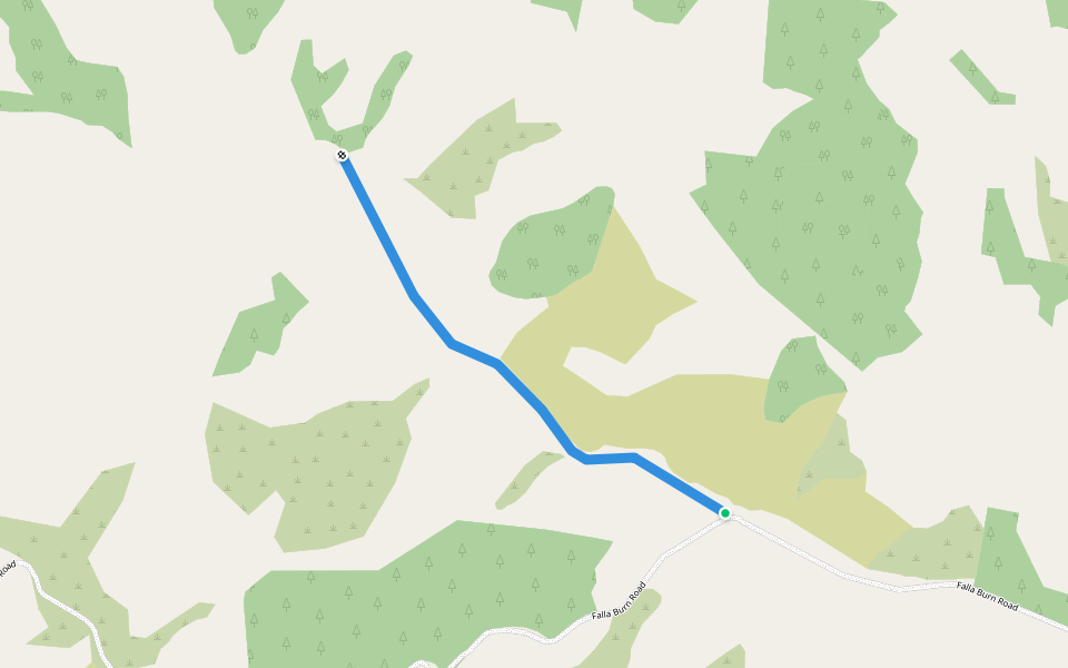 Mt Stuart Walkway walking route map in Hillend