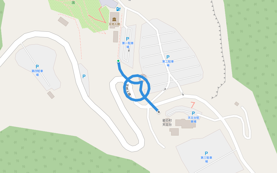 天地人橋 walking route map in Tamura