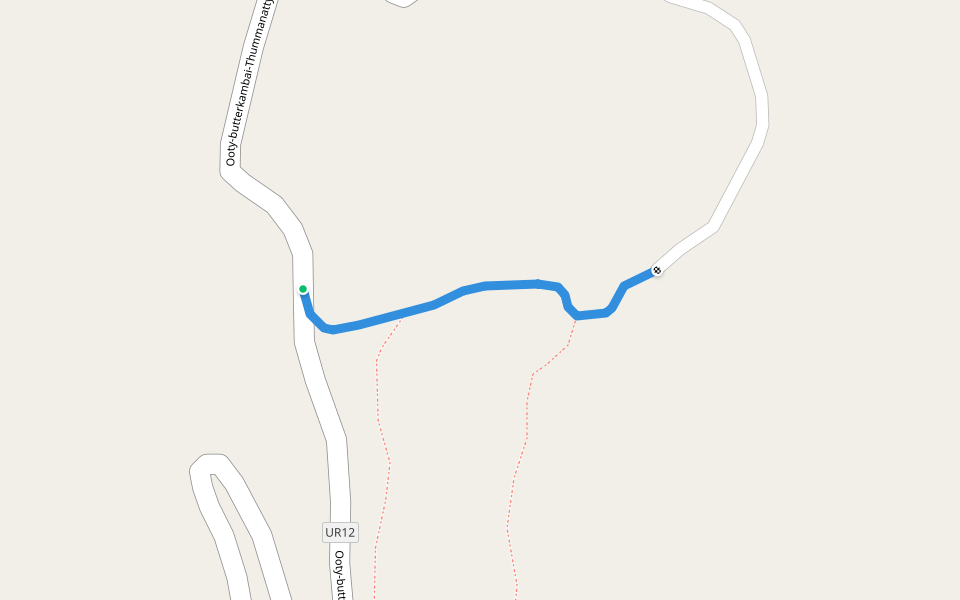 Kudhachappai Foot path குந்தச்சப்பை ன் நடையை பாதை walking route map in Kundhachappai