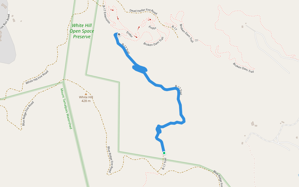 B17 Trail Hiking Fairfax, California Pacer