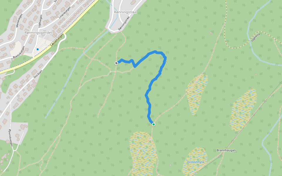 I walking route map in Melhus