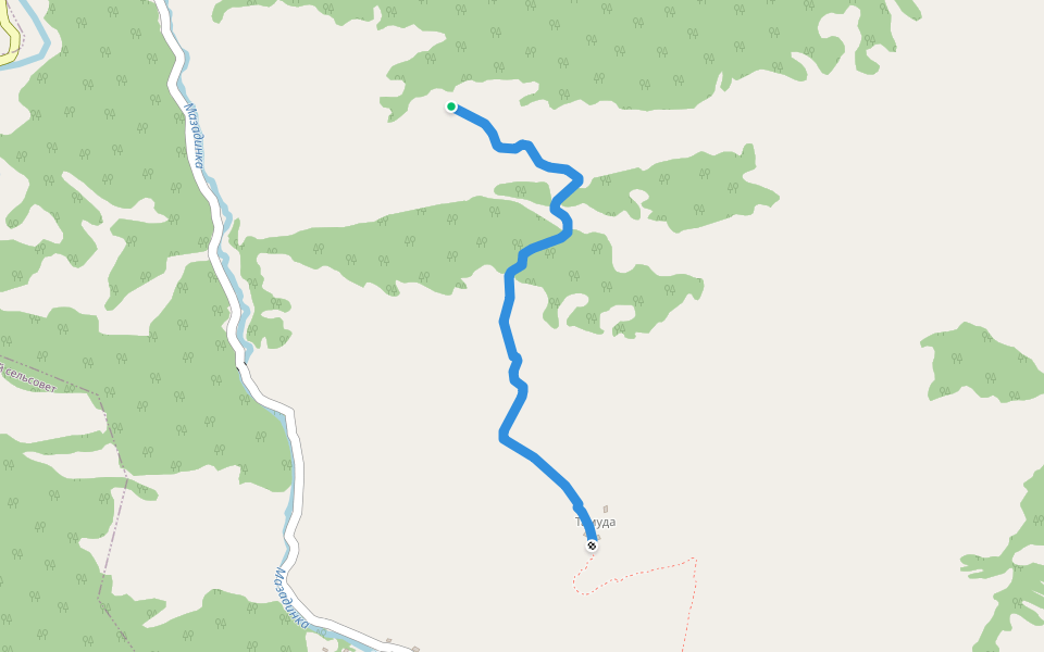 ул.Дудучи Шейха walking route map in Shidib