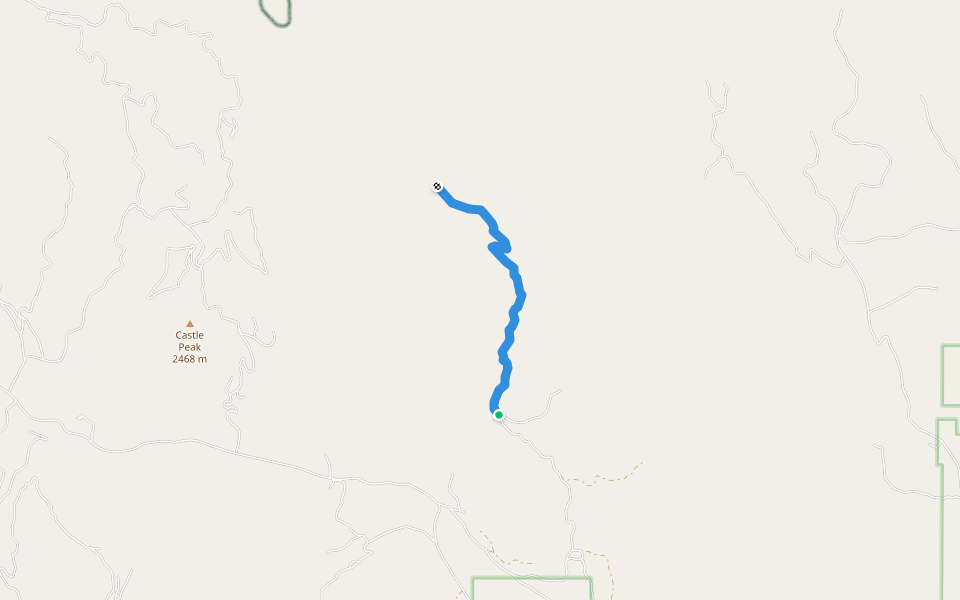 Bear Gulch Trail #008 walking route map in Dubois