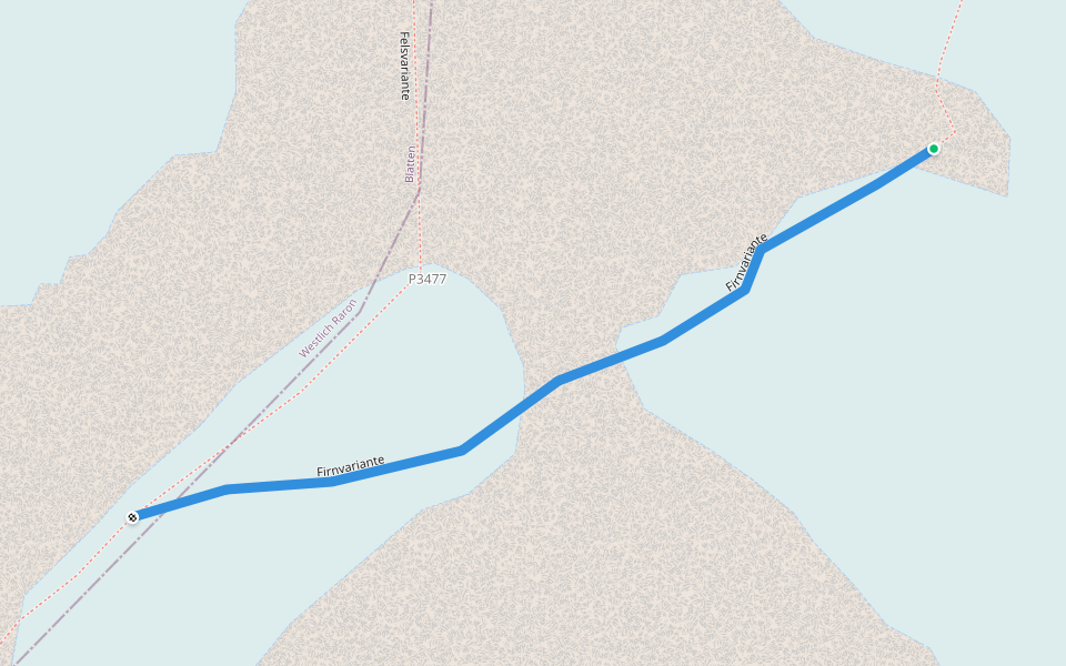 Firnvariante walking route map in Baltschieder