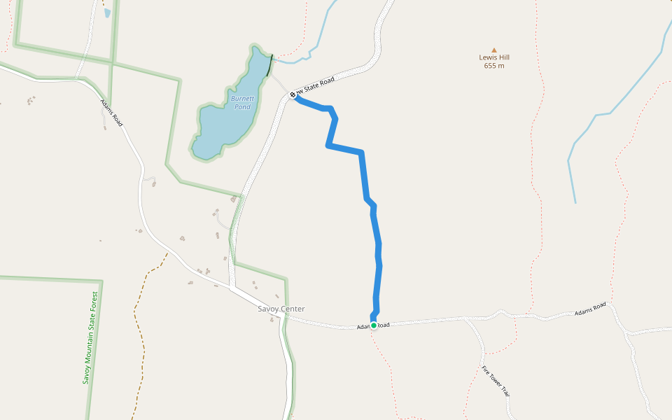 H.H. Fitzroy Trail walking route map in Savoy