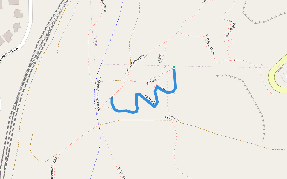 4x Track walking route map in Panorama