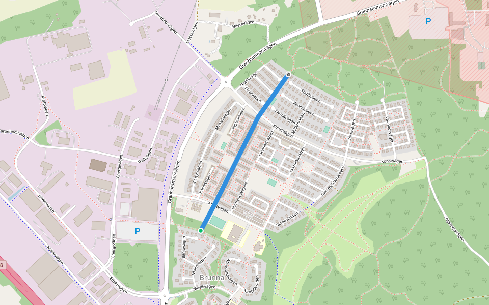 Keramikstigen walking route map in Kungsängen