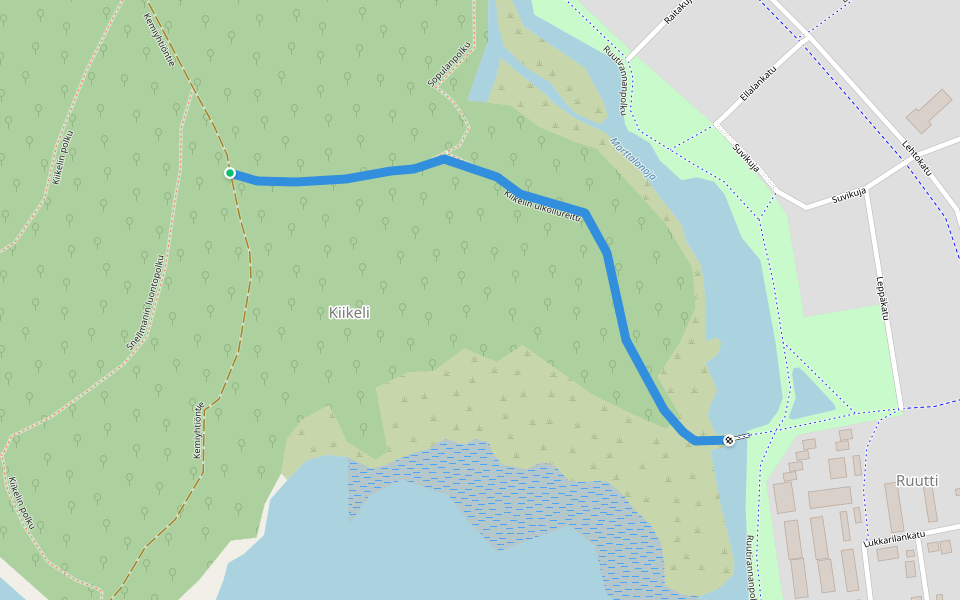 Kiikelin ulkoilureitti walking route map in Kemi