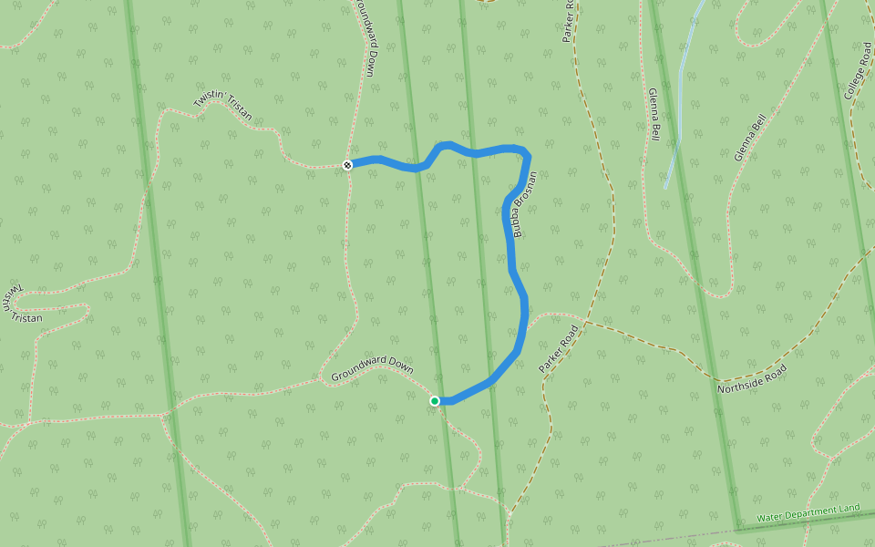 Bubba Brosnan walking route map in Amherst