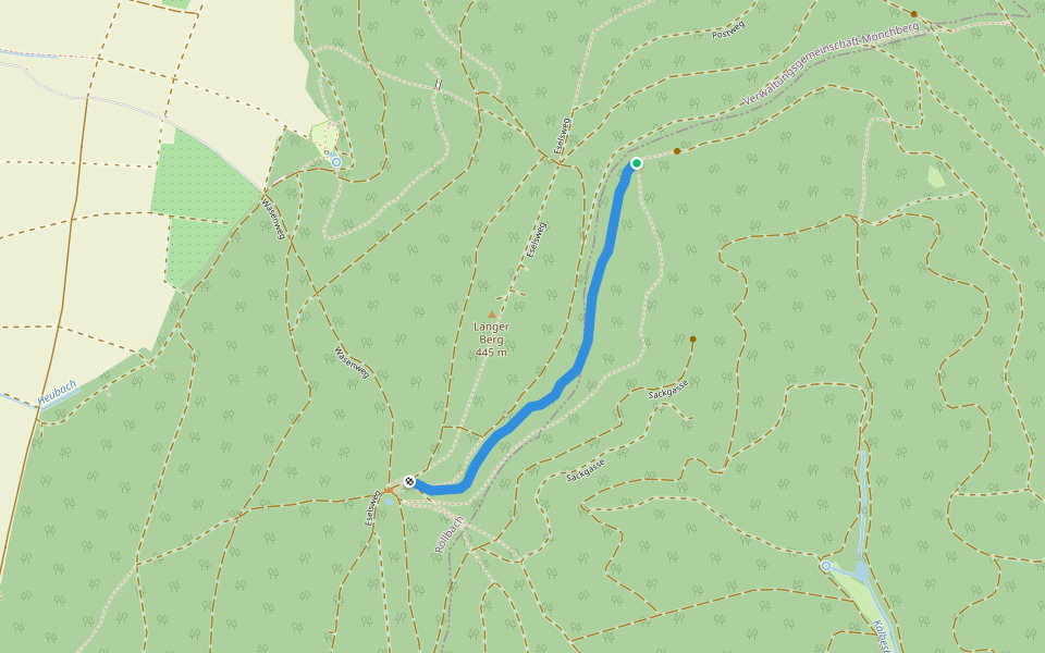 Stallweg walking route map in Collenberg