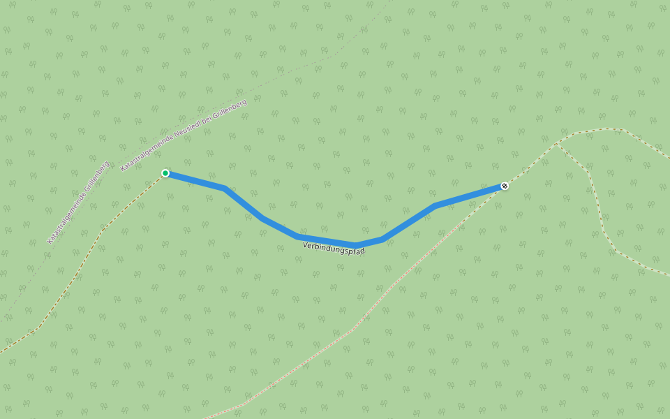 Verbindungspfad walking route map in Neusiedl