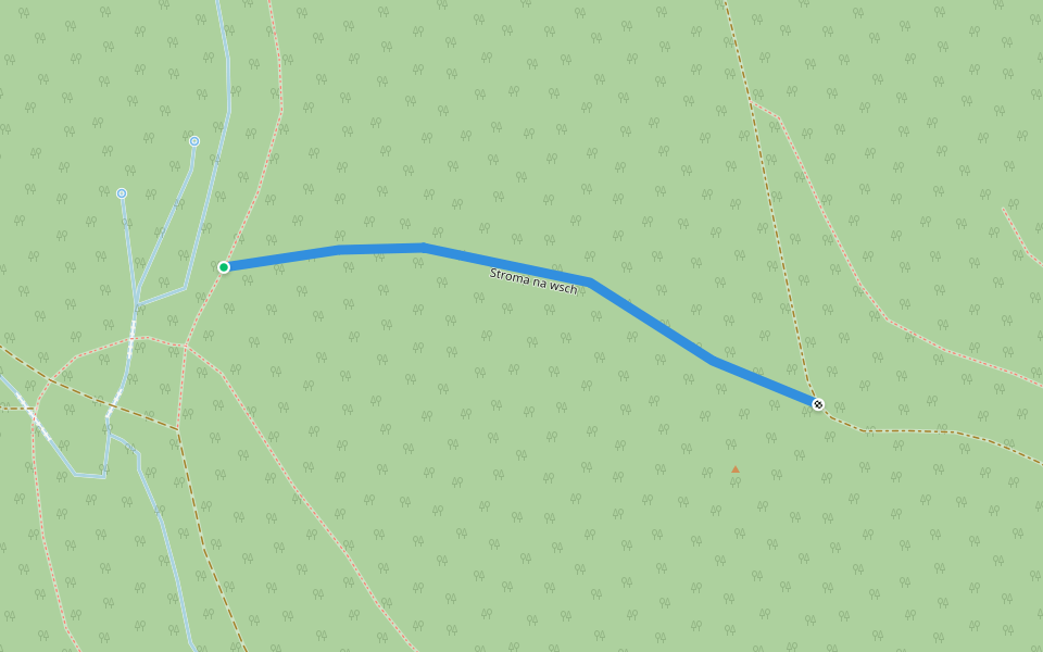 Stroma na wsch walking route map in Nowa Wieś Kłodzka