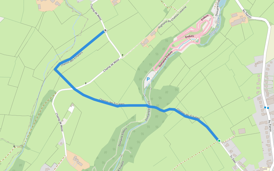 Chemin des Échaliers walking route map in Limbourg