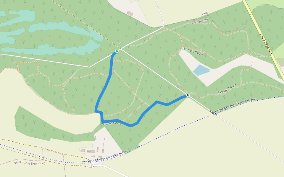 Parcours Sportif walking route map in Vitot