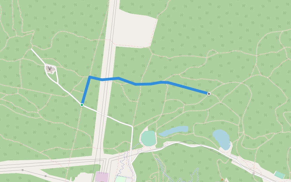 Cykelstig walking route map in Skellefteå