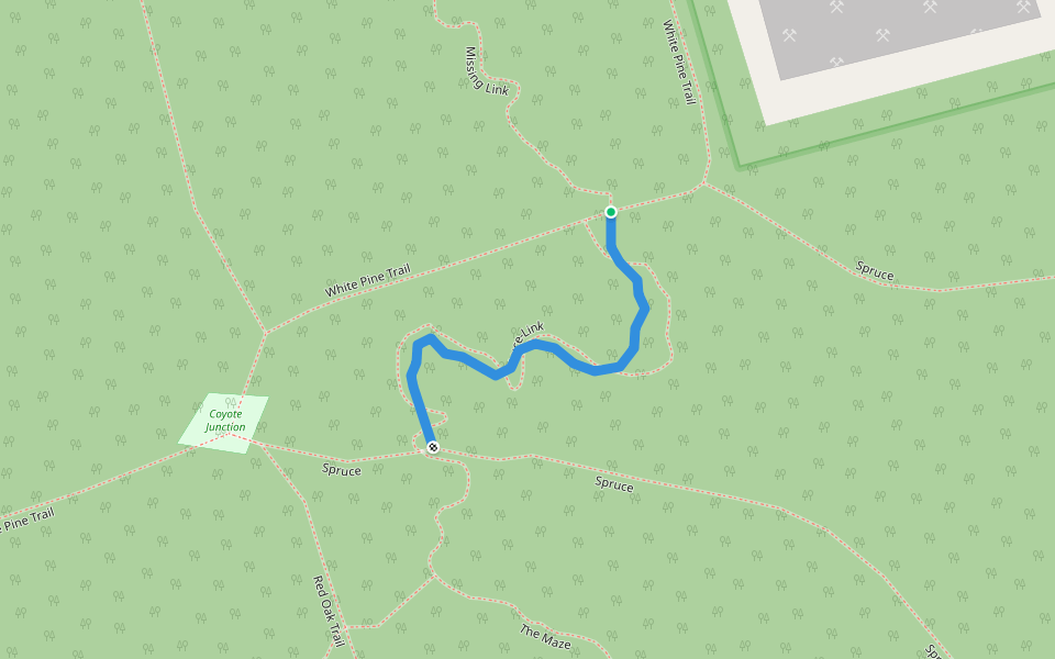 Luce-Link walking route map in Uxbridge