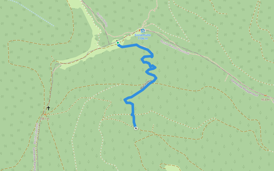 Matrassteig walking route map in Thal