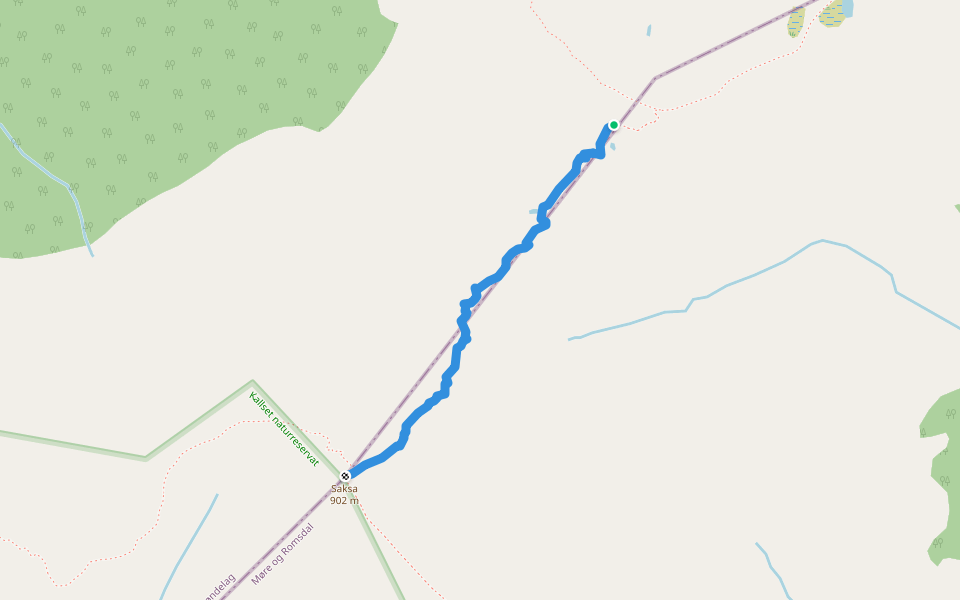 StikkUT walking route map in Halsa
