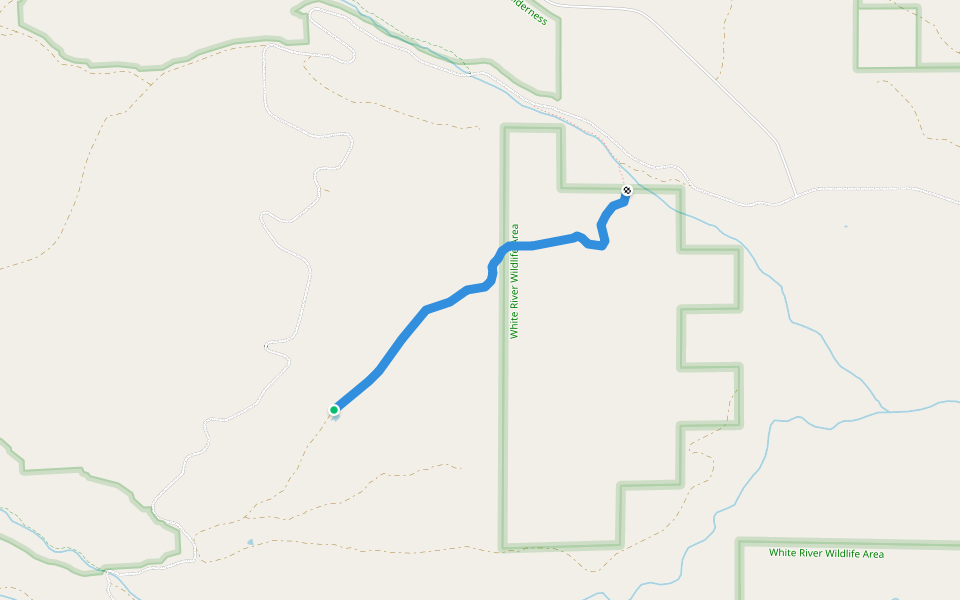 North South Road Trail walking route map in Tygh Valley