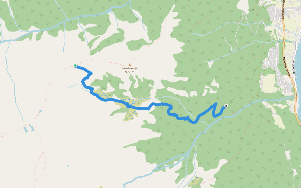 Route 8 walking route map in Ese