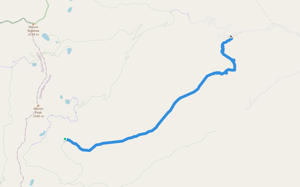 Foggy Dew Ridge Trail #438 walking route map in Carlton